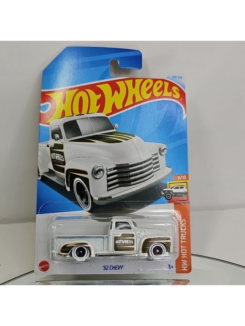 Hot Wheels '52 Chevy White #139 139/250 - 2024 HW Hot Trucks, New & Sealed